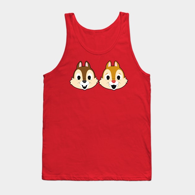 Cartoon Chipmunks Tank Top by LuisP96